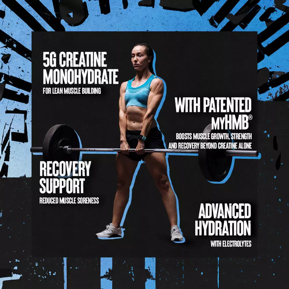 Animal Creatine Monohydrate HMB Powder with HMB & Electrolytes 327g 30 Servings