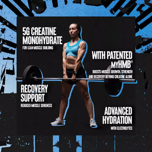 Animal Creatine Monohydrate HMB Powder with HMB & Electrolytes 327g 30 Servings