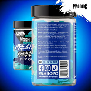 Warrior Creatine Monohydrate Gummies Sugar Free & Vegan 90 Gummies