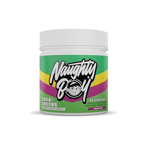 Naughty Boy Crea-Greens Powder Creatine, Super Greens & Electrolytes 270g 30 Servings
