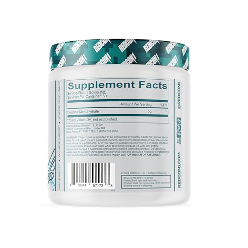 REDCON1 Creatine Monohydrate Keto Friendly & Vegan 60 Servings 300g