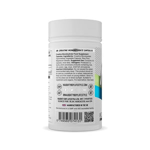 NaughtyBoy Pure Creatine Monohydrate Easy-To-Swallow Capsules 120 Capsules 40 Servings