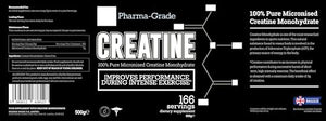 Pharma-Grade Pure Micronised Creatine Powder Sugar & Gluten-Free  500g