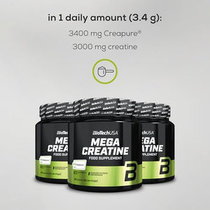 BioTechUSA Mega Creatine Powder Creapure® 306g 90 Servings