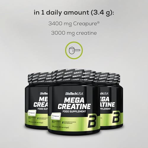 BioTechUSA Mega Creatine Powder Creapure® 306g 90 Servings