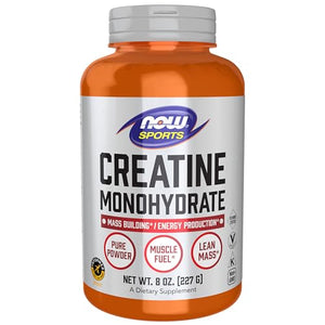 NOW Sports Micronised Pure Creatine Monohydrate Powder Additive-Free & Vegan