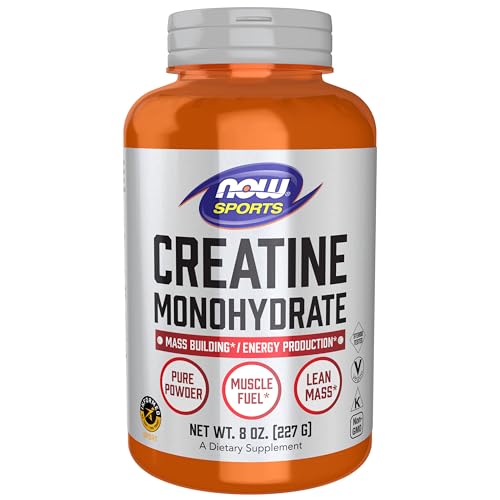 NOW Sports Micronised Pure Creatine Monohydrate Powder Additive-Free & Vegan