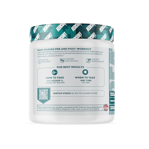 REDCON1 Creatine Monohydrate Keto Friendly & Vegan 60 Servings 300g
