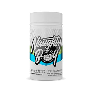 NaughtyBoy Pure Creatine Monohydrate Easy-To-Swallow Capsules 120 Capsules 40 Servings