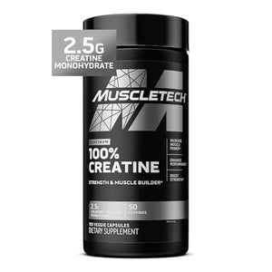 MuscleTech Platinum Creapure Creatine Monohydrate Capsules 100 Caps 50 Servings