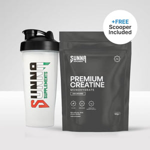 Sunna Supplements Premium Micronised Creatine Monohydrate Powder 150g