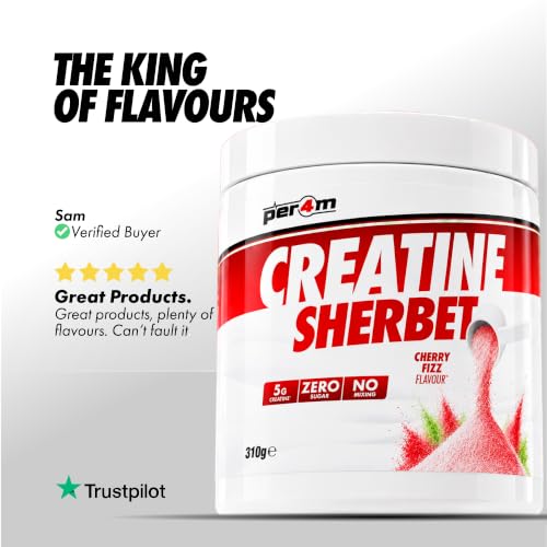 Per4m Creatine Sherbet Dry Scoop Powder Sugar-Free, Vegan & Halal  310g/62 Servings