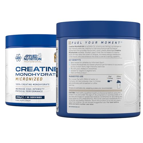 Applied Nutrition Micronised Creatine Monohydrate Powder Unflavoured 250g 500g