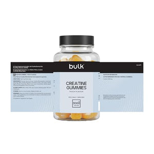 Bulk Vegan Creatine Monohydrate Gummies Peach Flavour 60 Gummies / 3g Per Serving