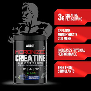 Weider Sugar-Free & Vegan Micronised Creatine 200 Mesh Powder 300g