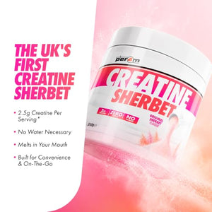 Per4m Creatine Sherbet Dry Scoop Powder Sugar-Free, Vegan & Halal  310g/62 Servings