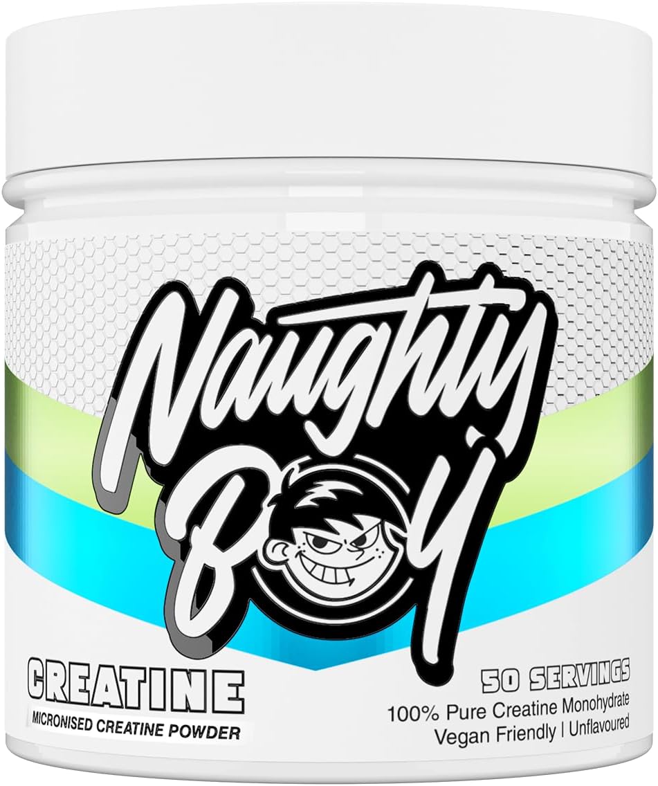 Naughty Boy Flavoured Micronised Creatine Monohydrate Powder & Vegan
