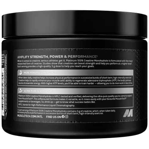 MuscleTech Platinum 100% Creatine Monohydrate Powder 200g 400g