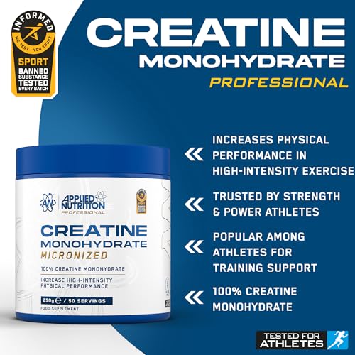 Applied Nutrition Micronised Creatine Monohydrate Powder Unflavoured 250g 500g