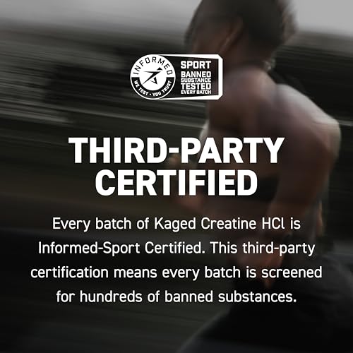 Kaged Patented Creatine HCl Powder Unflavoured 75 Servings