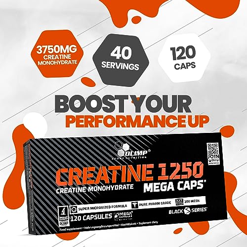 Olimp Creatine 1250 Mega Capsules High-Strength 1250mg Blister Pack