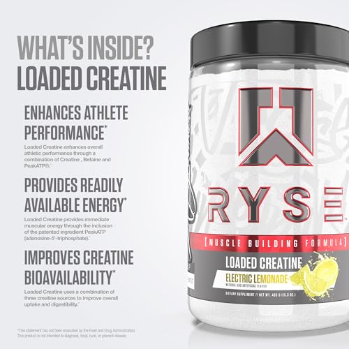 RYSE Loaded Creatine Muscle Building Formula Advanced Matrix 393 g