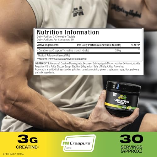 MuscleTech Creapure Creatine Chews Citrus Burst 90 Tablets 30 Servings
