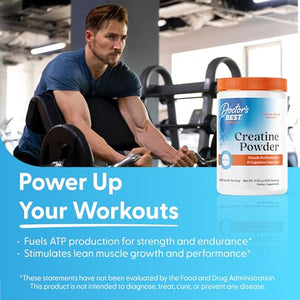 Doctor's Best Pure Micronised Creatine Monohydrate Powder 500g 100 Servings