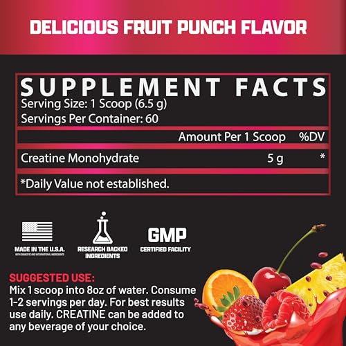 Nutrex Flavoured Creatine Monohydrate Powder Full 5g Dose 300g 60 Servings