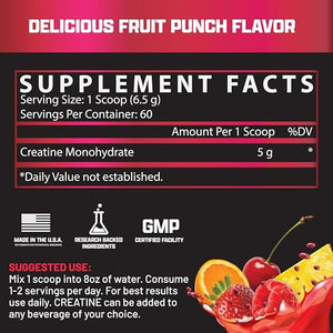 Nutrex Flavoured Creatine Monohydrate Powder Full 5g Dose 300g 60 Servings