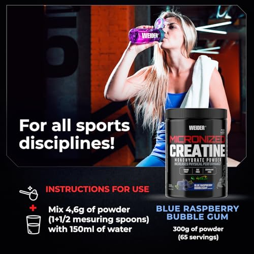 Weider Sugar-Free & Vegan Micronised Creatine 200 Mesh Powder 300g