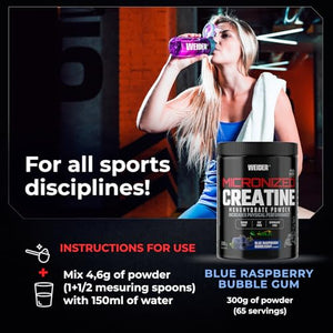 Weider Sugar-Free & Vegan Micronised Creatine 200 Mesh Powder 300g