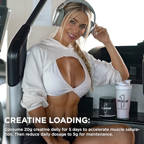 Rule 1 Creatine Powder Pure Micronised Creatine Monohydrate 30/60 Servings