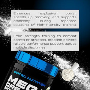 Scitec Nutrition Mega Creatine Monohydrate – Creapure® (306g / 90 Servings)