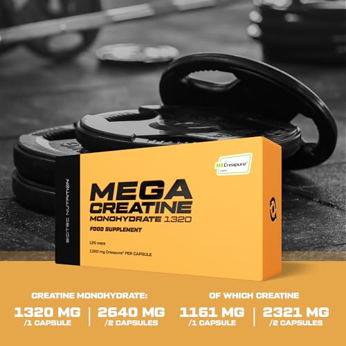 Scitec Nutrition Mega Creatine Monohydrate 1320Creapure® 120 Capsules 60 Servings