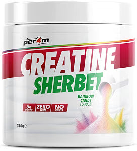 Per4m Creatine Sherbet Dry Scoop Powder Sugar-Free, Vegan & Halal  310g/62 Servings