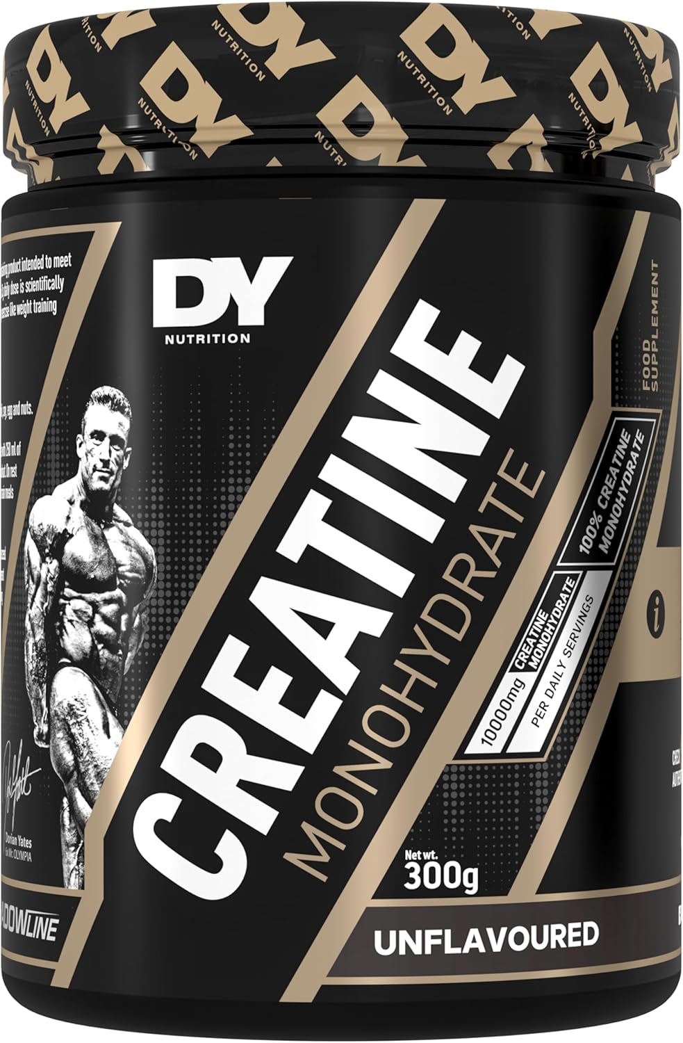 Dorian Yates Pure Micronised Creatine Monohydrate Powder Unflavoured 300g 60 Servings