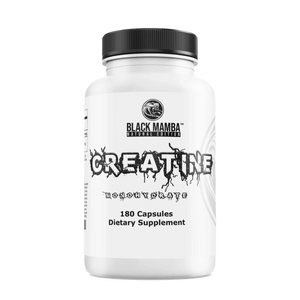 Black Mamba Creatine Monohydrate Capsules 180 Caps / 30 Serving