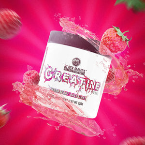 Black Mamba Flavoured Pure Creatine Monohydrate Powder 250g / 50 Servings