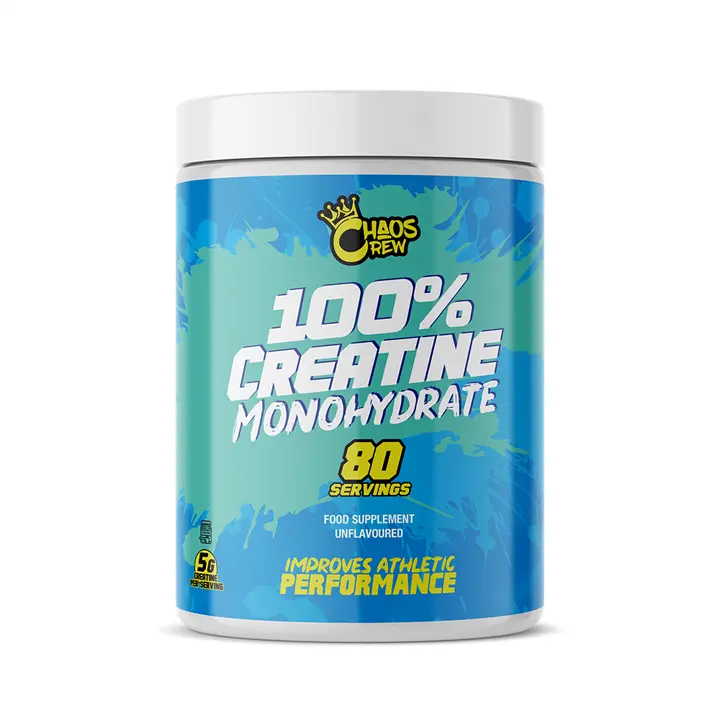 Chaos Crew 100% Pure Creatine Monohydrate Powder Unflavoured 400g