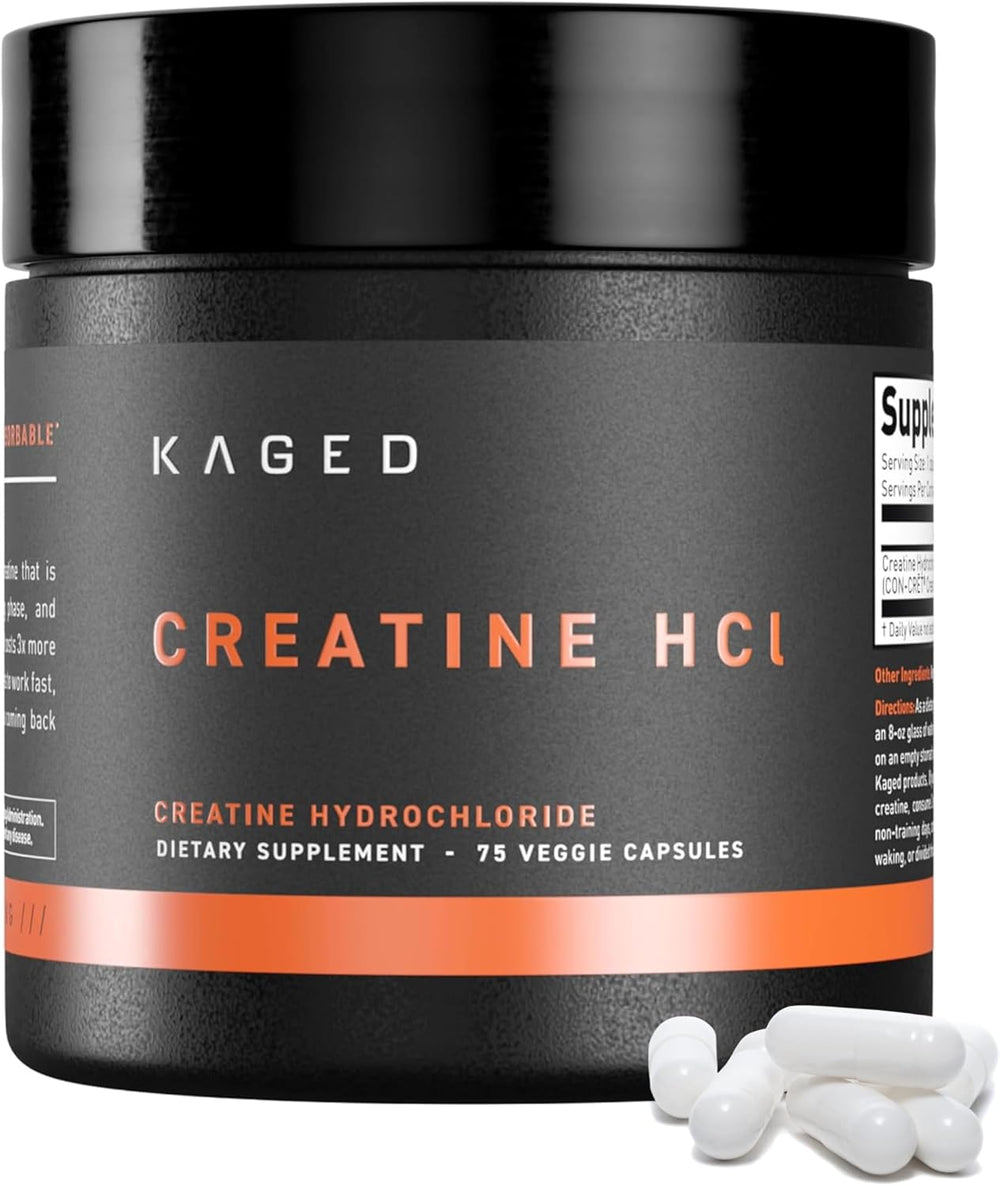 Kaged Patented Creatine HCl Powder Unflavoured 75 Servings