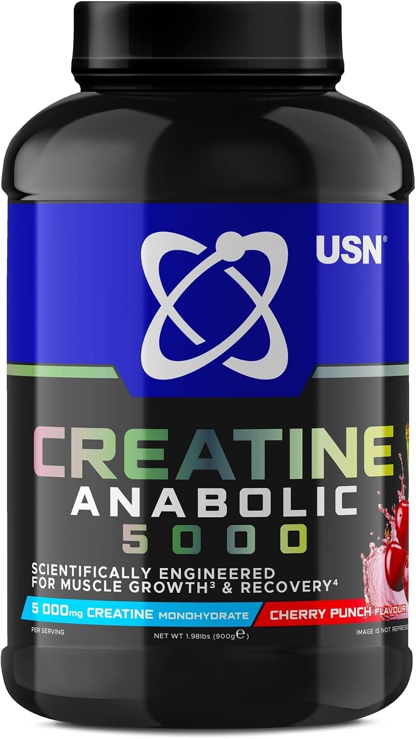 USN Creatine Anabolic Powder Flavoured Creatine BCAAs & Carbs  900g
