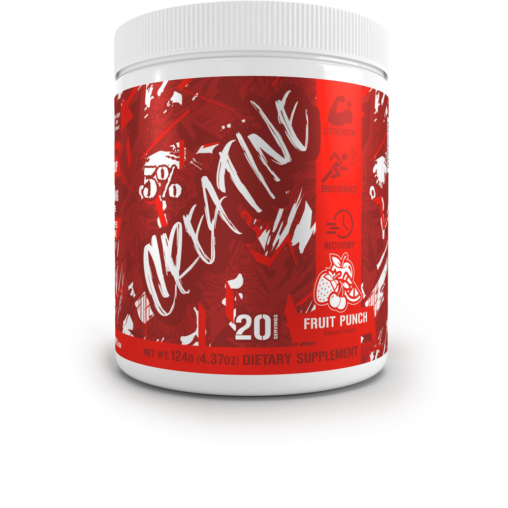 5% Nutrition Code Red Flavoured 3-Form Creatine Powder 124g 20 serving