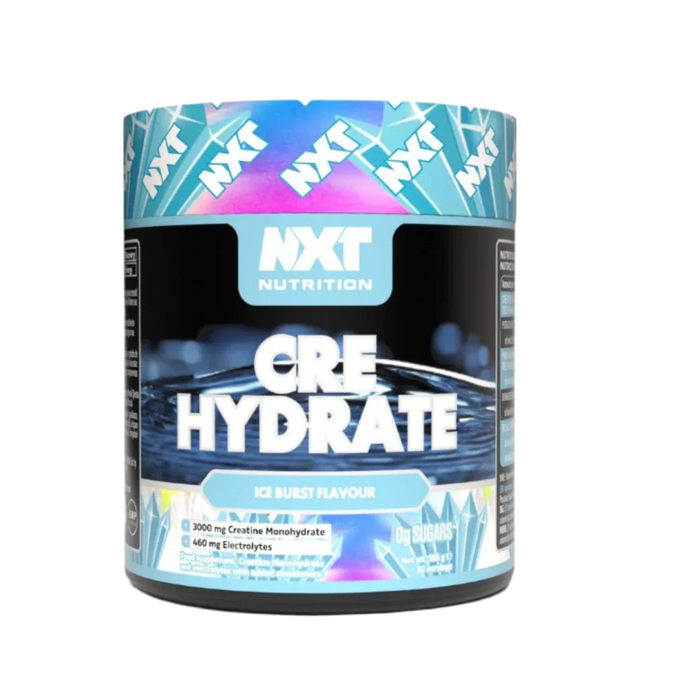 NXT Nutrition CRE Hydrate Powder Creatine Monohydrate & Electrolytes 180g, 360g