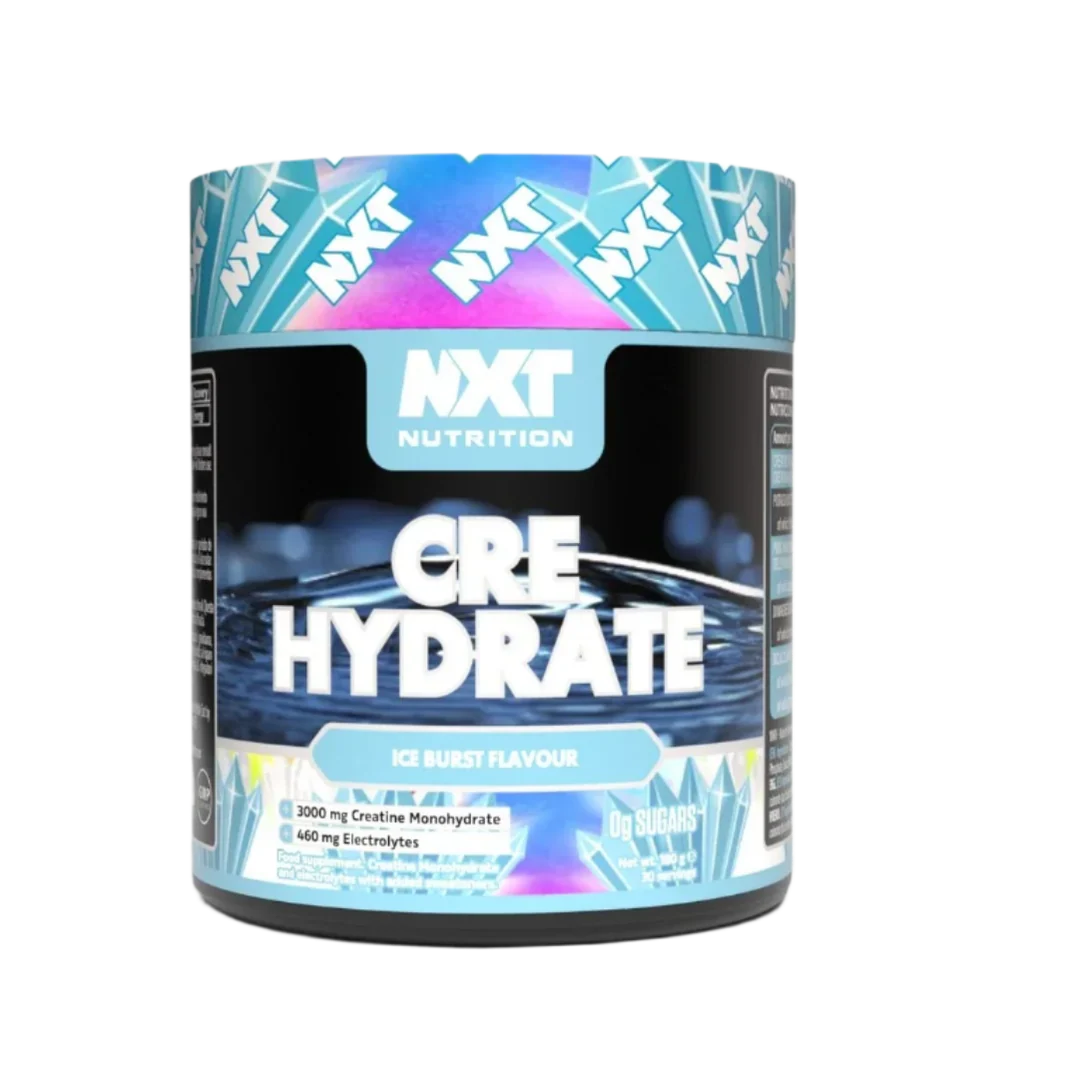 NXT Nutrition CRE Hydrate Powder Creatine Monohydrate & Electrolytes 180g, 360g