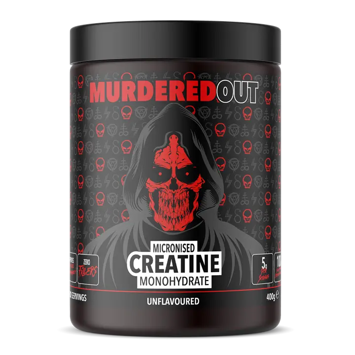 Murdered Out Micronised Creatine Monohydrate Powder Unflavoured 400g