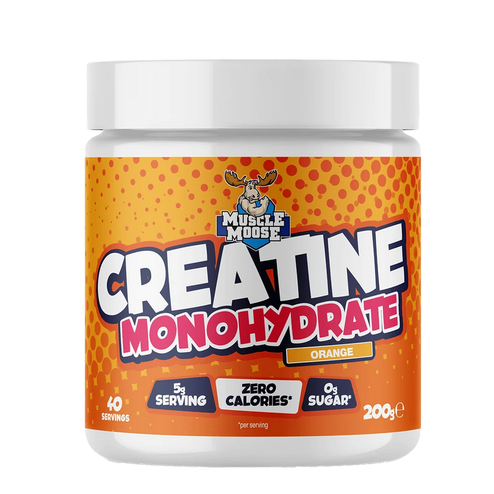 Muscle Moose Flavoured Creatine Monohydrate Powder 4g Creatine Delicious Flavours 200g