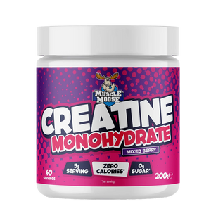 Muscle Moose Flavoured Creatine Monohydrate Powder 4g Creatine Delicious Flavours 200g