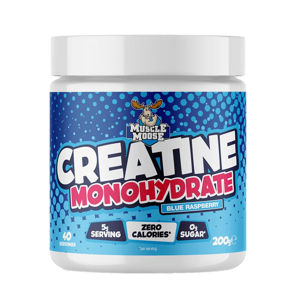 Muscle Moose Flavoured Creatine Monohydrate Powder 4g Creatine Delicious Flavours 200g