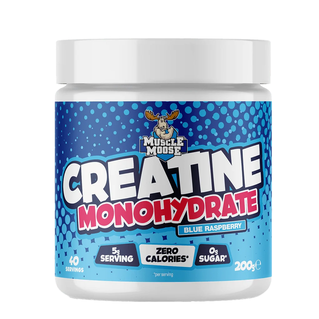 Muscle Moose Flavoured Creatine Monohydrate Powder 4g Creatine Delicious Flavours 200g